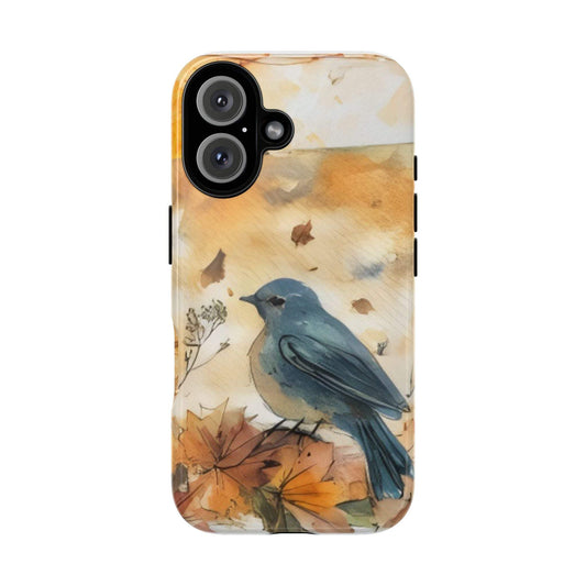 Tough Phone Case, Fall Theme, Bird Design, Unique Tech Accessories, Gift for Bird Lovers, Seasonal Decor